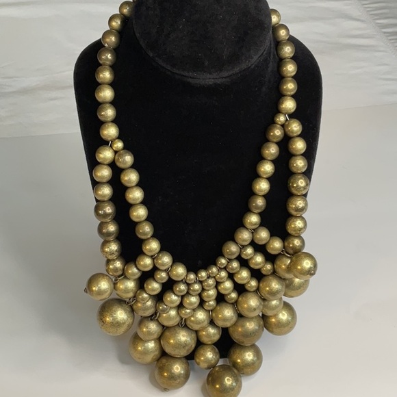 Goldtone Bauble Necklace - Picture 3 of 6